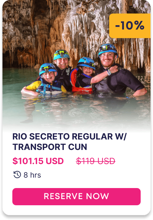 RIO SECRETO REGULAR WITH TRANSPORT CUN